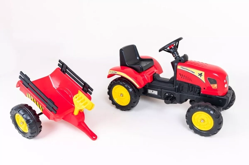 GO KART KIDSCOOL TRACTOR CON CARRO ROJO - 3001 - 2
