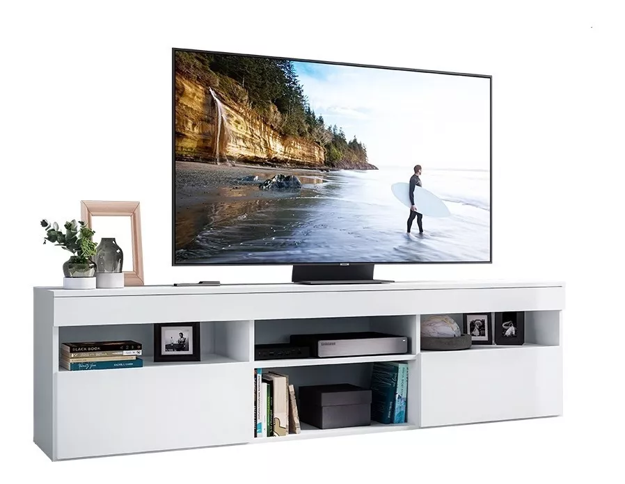 RACK BE DESIGN BLANCO PARIS CON DOS PUERTAS MP3308.0001 - 1