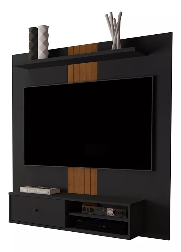 RACK BE DESIGN NEGRO PARED CARAMELO JB5024-NG - 1