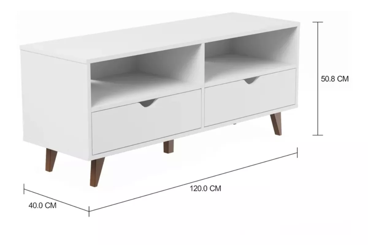 RACK TV BE DESIGN BLANCO BLOCK FK171GLT-M - 3