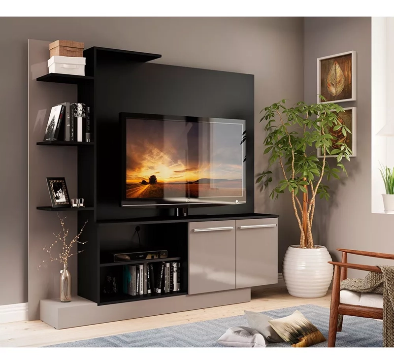 RACK TV COLUMBIA NEGRO/GRIS BE DESIGN 2473.0015 - 2