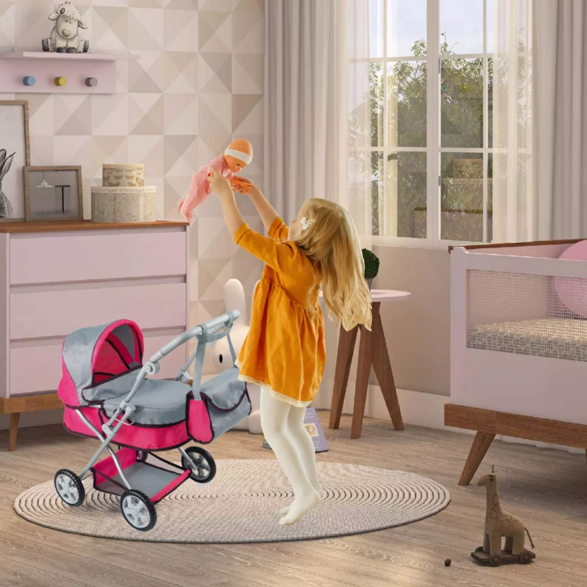 COCHE CUNA DE MUÑECAS MINI MOM - KIDSCOOL - 428035 - 3