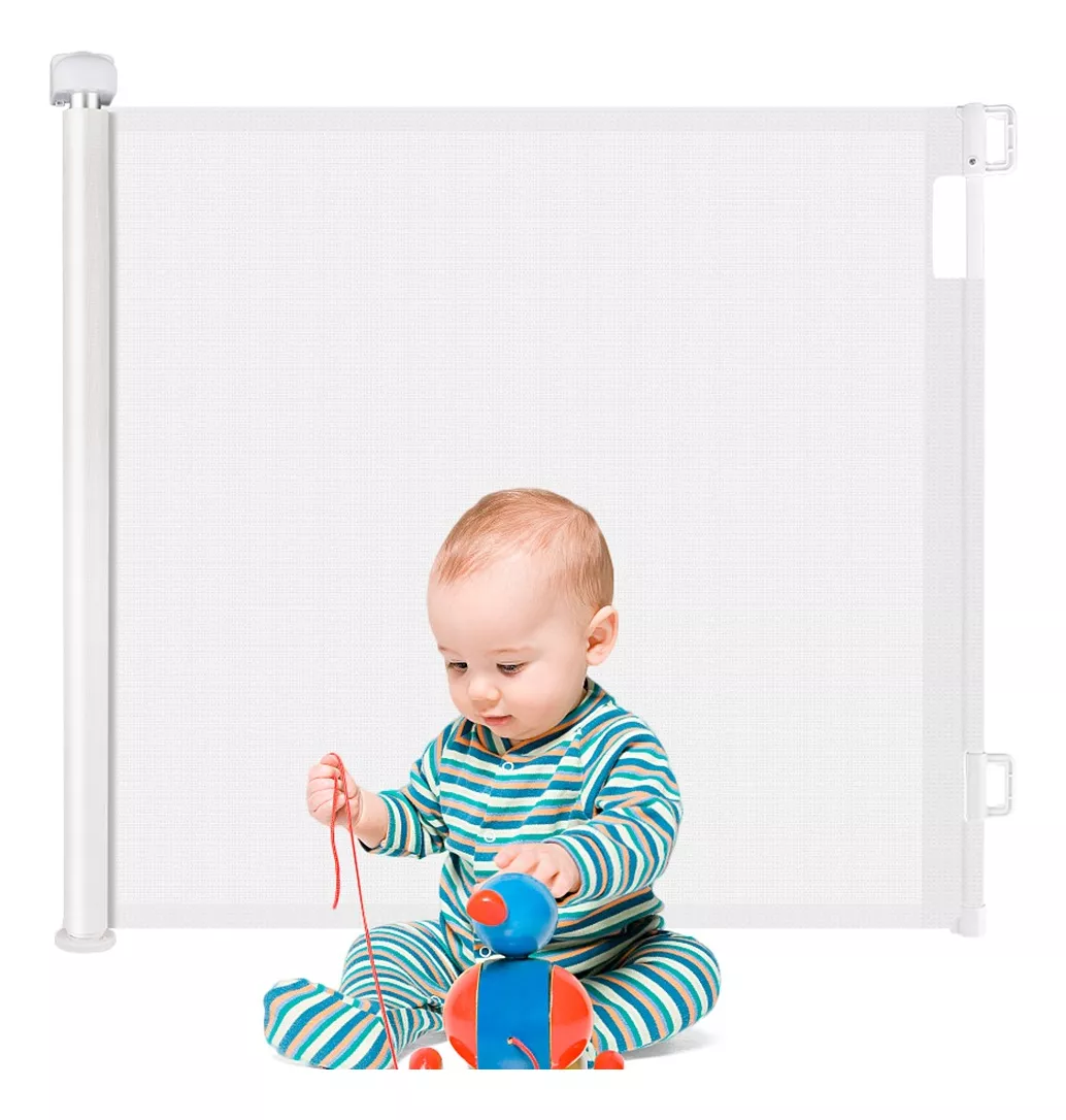 PUERTA DE SEGURIDAD RETRACTIL PARA BEBÉS Y MASCOTAS KIDSCOOL - SH20006D - 1