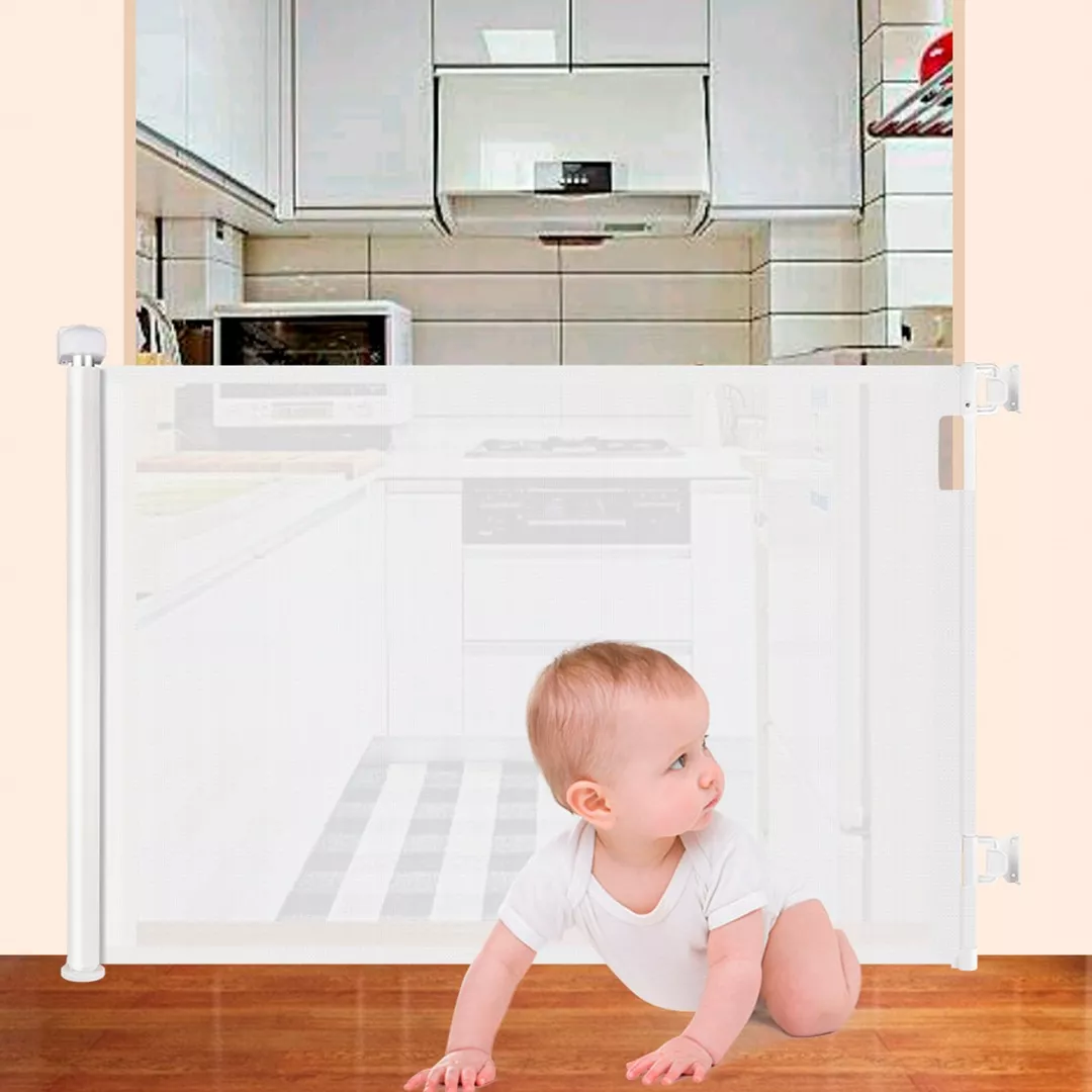 PUERTA DE SEGURIDAD RETRACTIL PARA BEBÉS Y MASCOTAS KIDSCOOL - SH20006D - 4