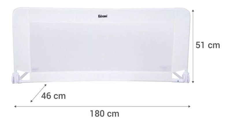 BARANDA SEGURIDAD CAMAS KIDSCOOL SH20003 BLANCO 180CM - 4
