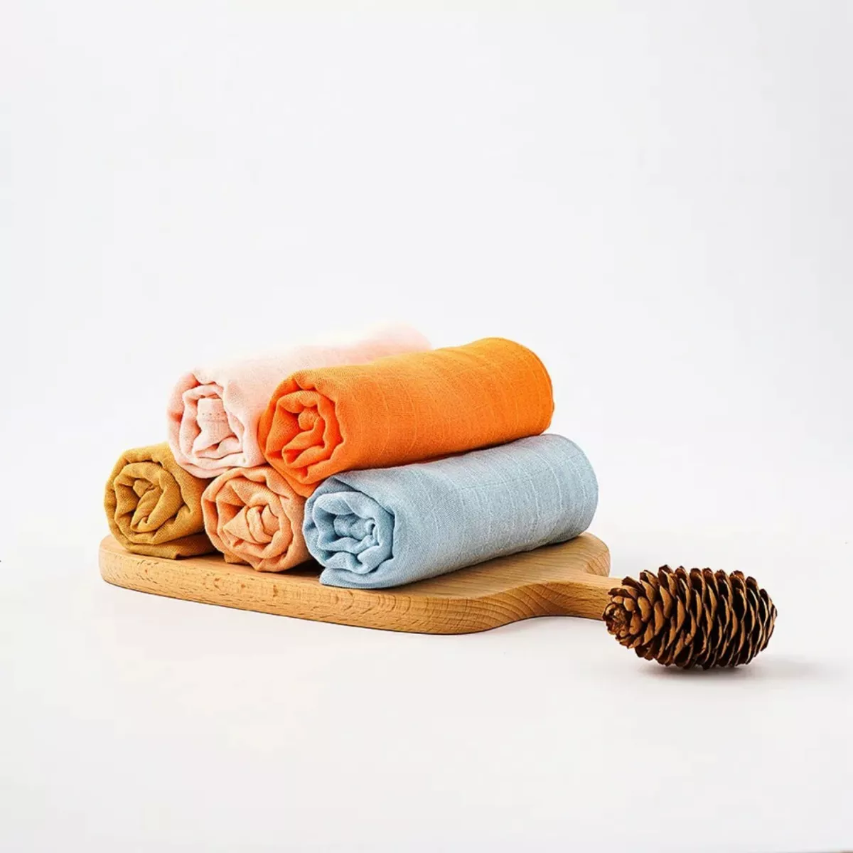 SET TOALLAS 5 UNIDADES COLORES ECO BEBÉ BAMBU - KIDSCOOL - 423700 - 2