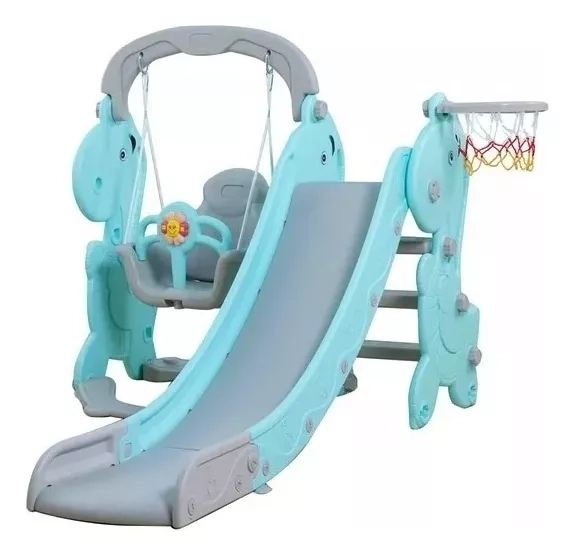 SET PLASTICO 3 EN 1 KIDSCOOL SET RESBALIN 3 EN 1 HAPPY - 4