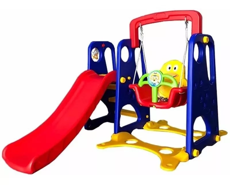 SET PLASTICO 3 EN 1 KIDSCOOL SMILE RESBALINCOLUMPIOARO - DJ-024NEW - 1