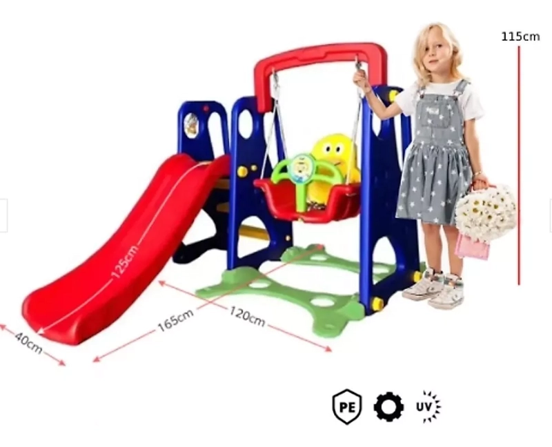 SET PLASTICO 3 EN 1 KIDSCOOL SMILE RESBALINCOLUMPIOARO - DJ-024NEW - 2