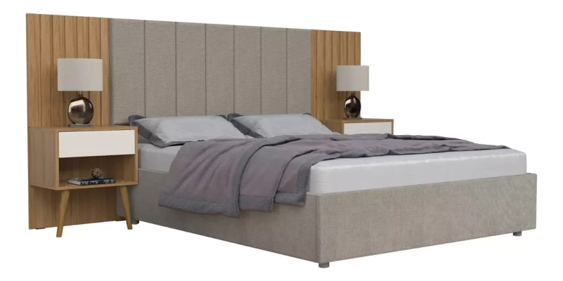SET RESPALDO BE DESIGN CAMA ZARA RÚ 6566 2 PLAZAS CARAMELO - 4