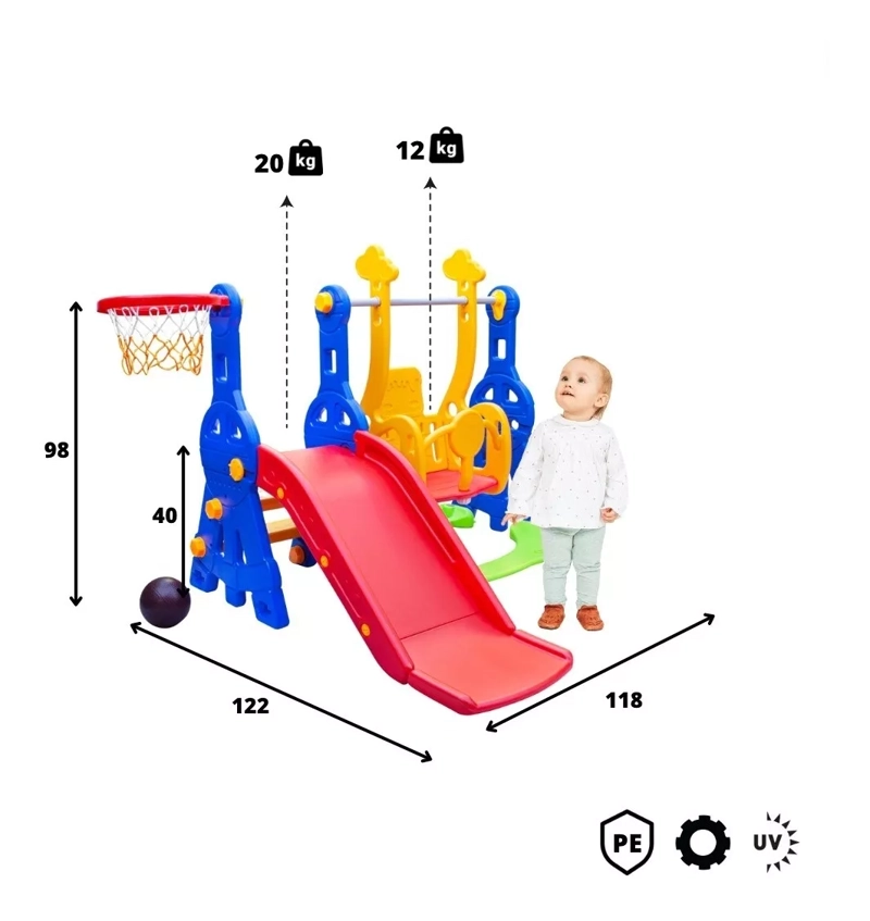 SET DE JUEGO KIDSCOOL DE PLASTICO 2 EN 1 TINY - 2