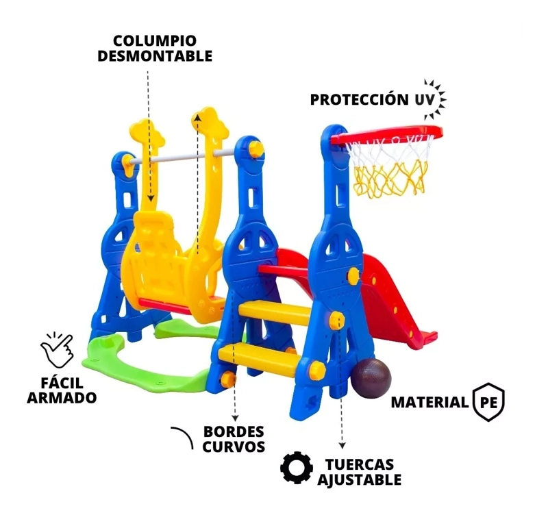 SET DE JUEGO KIDSCOOL DE PLASTICO 2 EN 1 TINY - 4