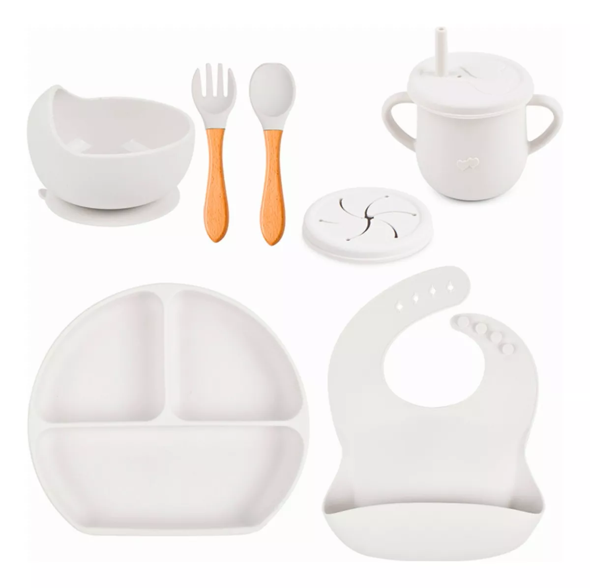 Ripley - KIT UTENSILIOS PARA BEBÉS SILICONA 6 PIEZAS ECOBABY KIDSCOOL ...