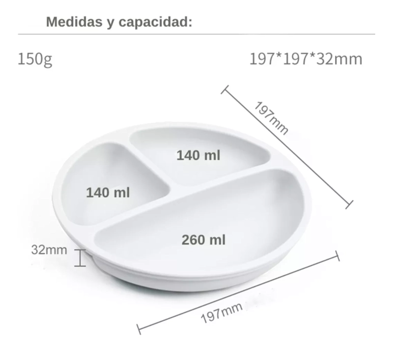 KIT KIDSCOOL UTENSILIOS BEBÉS SILICONA 6 PIEZAS ECOBABY 423682 BLANCO - 2