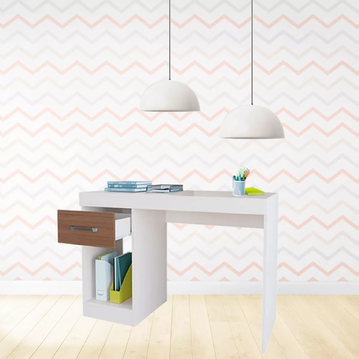 MESA BE DESIGN DE ESCRITORIO CON CAJON PRACTIC - 4
