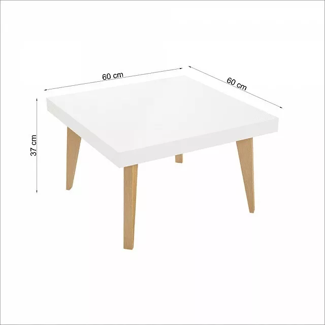 MESA DE CENTRO BE DESIGN NORDIC 600 FK 510GLT M BLANCO - 2