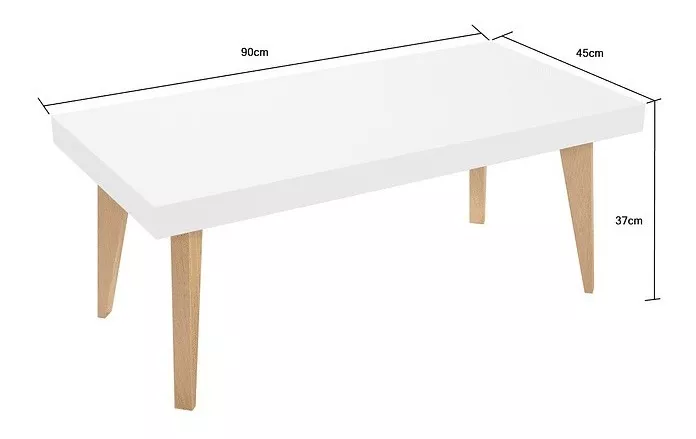 MESA DE CENTRO RECTANGULAR NORDIC 900 - BE DESIGN - FK-511GLT-M - 2