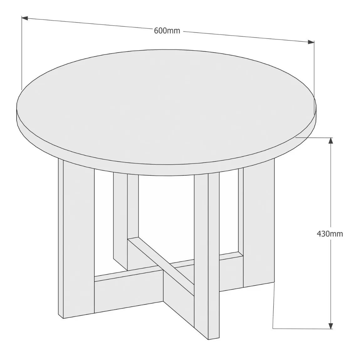 MESA CENTRO KIDSCOOL REDONDA BE DESIGN JB8001 CA CARAMELO - 3