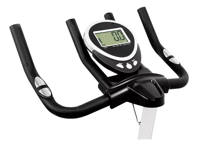 BICICLETA SPINNING LIVE UP YB-9800 BLACK BLUE - 2