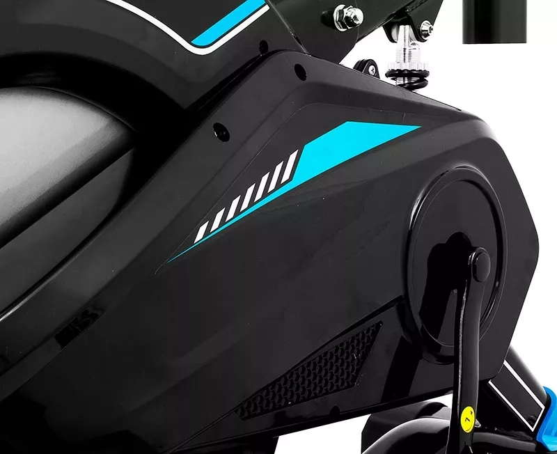 BICICLETA SPINNING LIVE UP YB-9800 BLACK BLUE - 5
