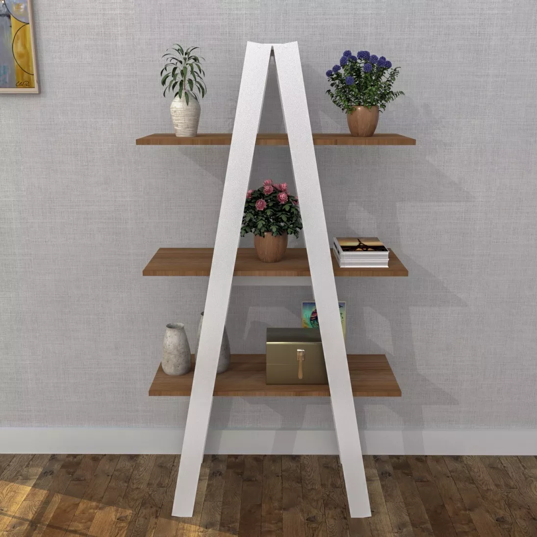 ESTANTE 3 NIVELES URBAN BLANCO - BE DESIGN - EST3002-30-10 - 3