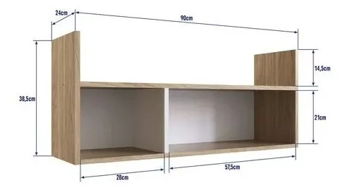 REPISA INFANTIL 3 ESPACIOS HONEY CUBO MIEL - KIDSCOOL - FM022ITBC - 2