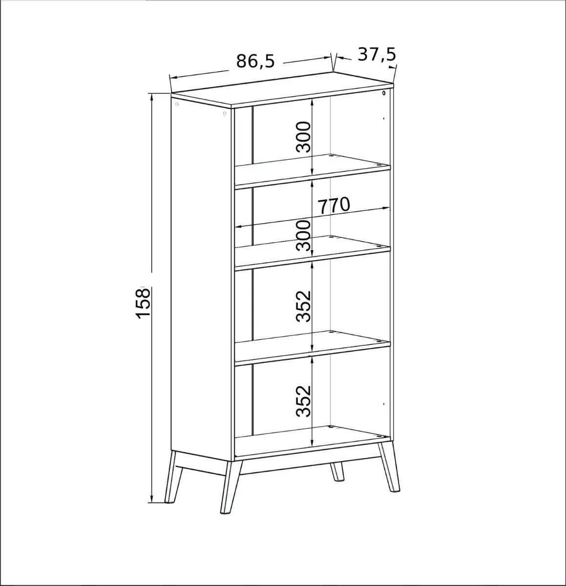 VITRINA BE DESIGN 2 PUERTAS BLANCO JAMAICA 0808.0002 - 3