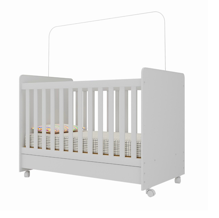 CUNA KIDSCOOL INFANTIL 3 EN 1 MDF BLANCO - 1
