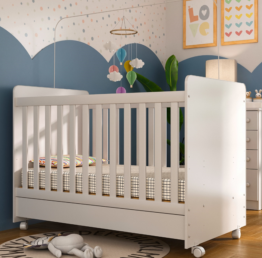 CUNA KIDSCOOL INFANTIL 3 EN 1 MDF BLANCO - 3