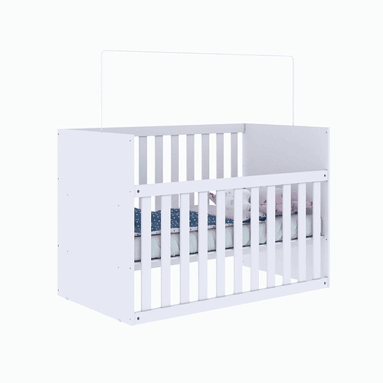 CUNA BLANCA GABI BARANDA AJUSTABLE - 1