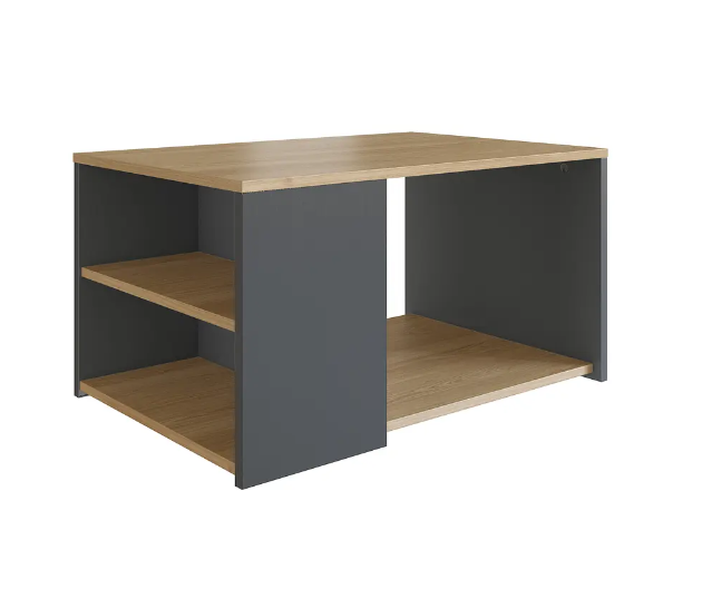 MESA DE CENTRO BE DESIGN FOGGIA GRAFITO MIEL - 1