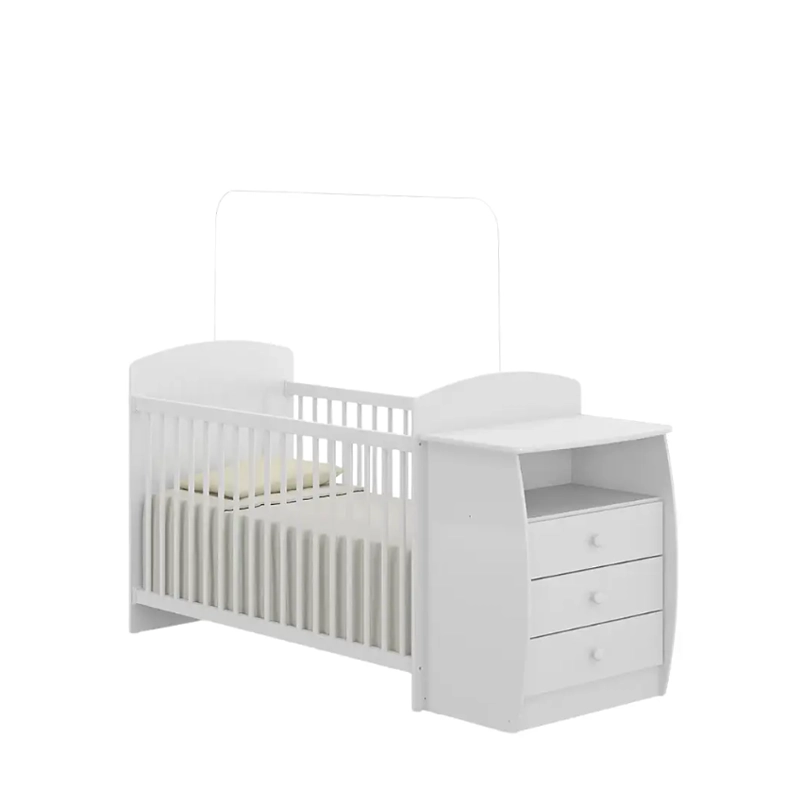 CUNA KIDSCOOL BAMBINI BLANCA CON MUDADOR - 1