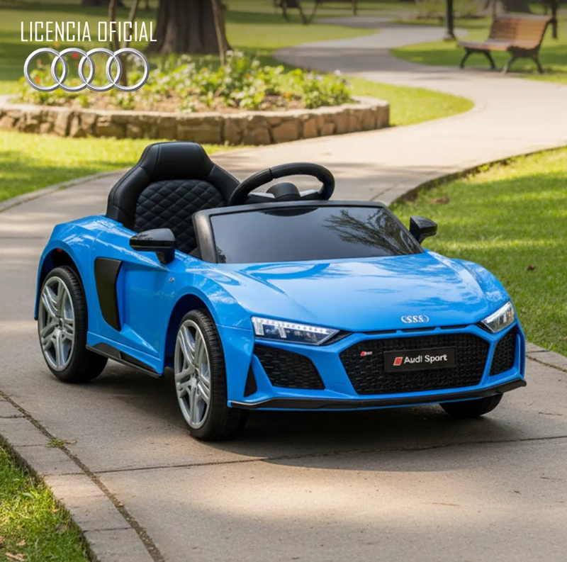 AUTO KIDSCOOL AZUL AUDI R8 SPYDER BATERIA - 7