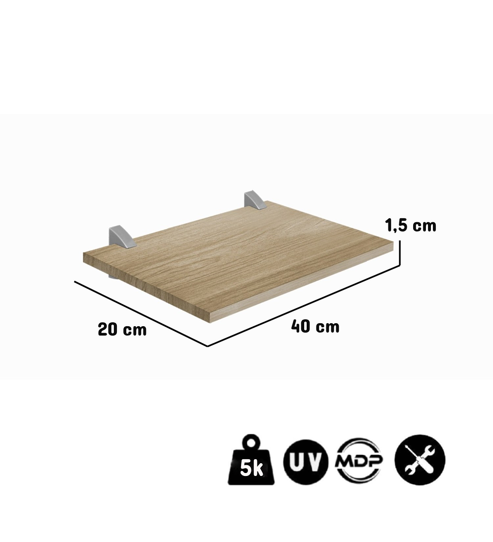 REPISAS CONCEPT40 ROBLE PACKX2 - 2