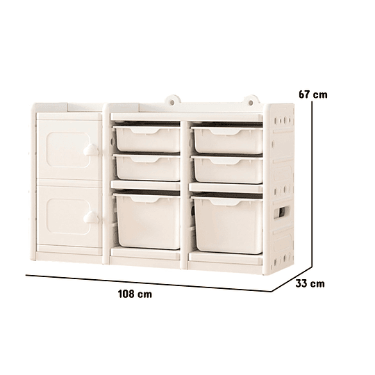 ORGANIZADOR KIDSCOOL SUNNY NUDE 6 HORIZONTAL - 2