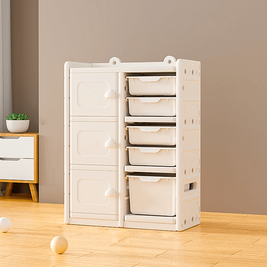ORGANIZADOR KIDSCOOL 6 SQUARE SUNNY NUDE - 2