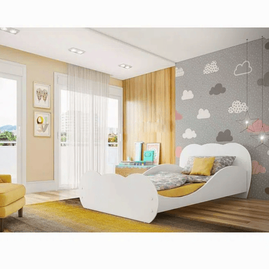 MINI CAMA KIDSCOOL NUBE BLANCA PREMIUN - 3