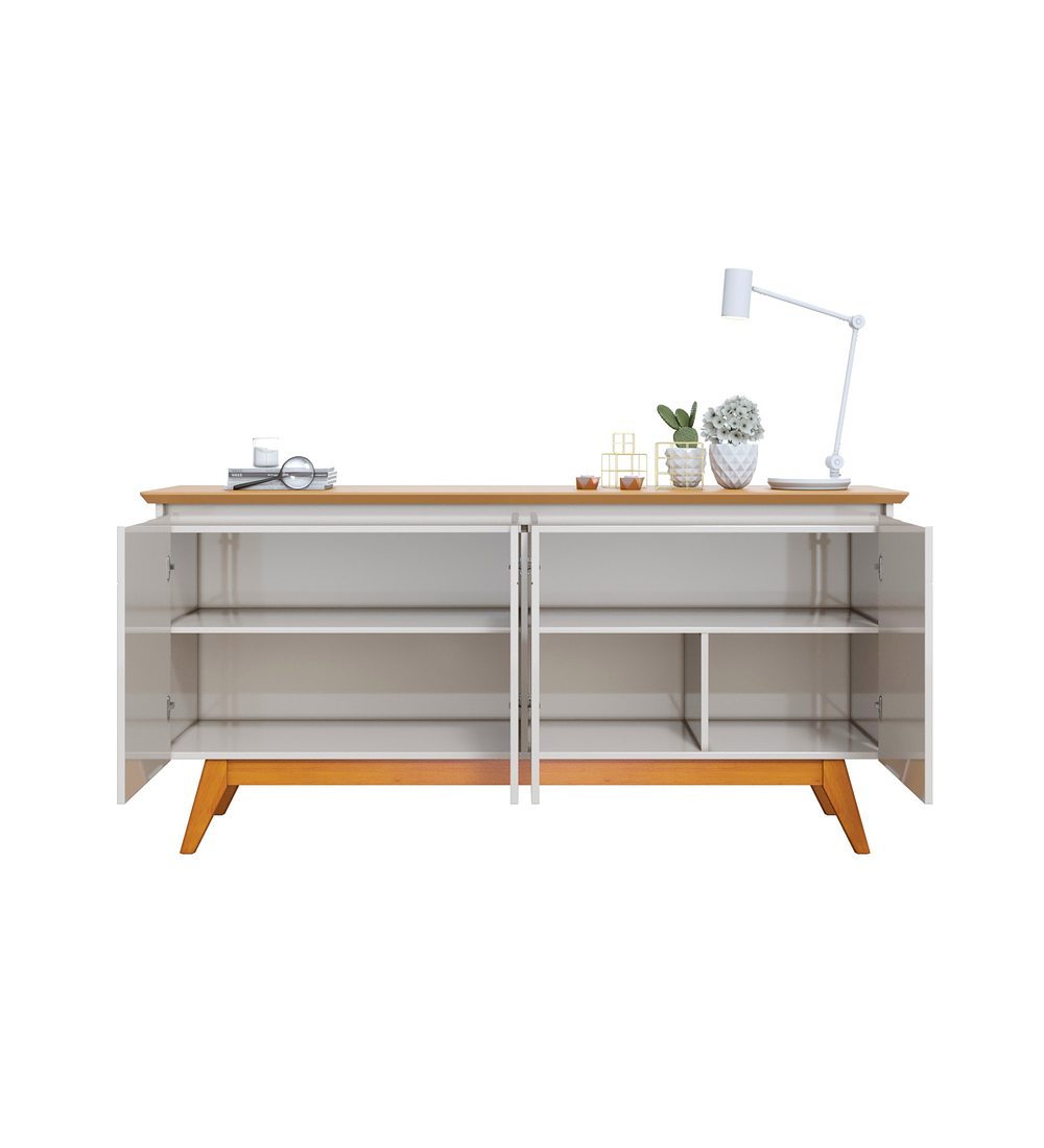 BUFFET BE DESIGN CLASSIC MDP BLANCO 66433 1.6 PUERTAS CARAMELO - 2