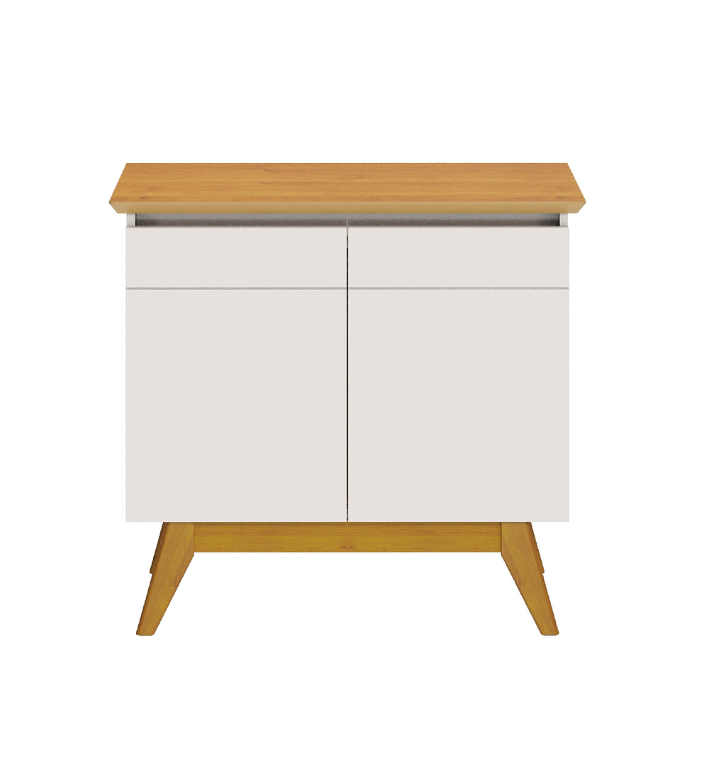 BUFFET BE DESIGN CLASSIC MDP BLANCO 64333 0.85 PUERTAS CARAMELO - 2