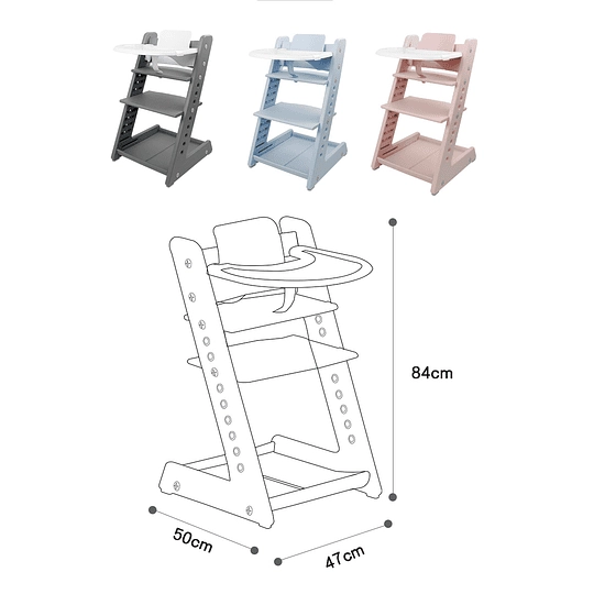 SILLA COMER KIDSCOOL MILANO AZUL - 2