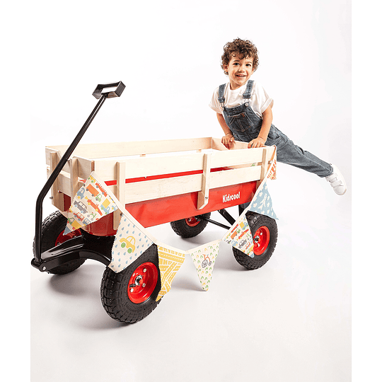 CARRO DE ARRASTRE KIDSCOOL WAGON ROJO - 2