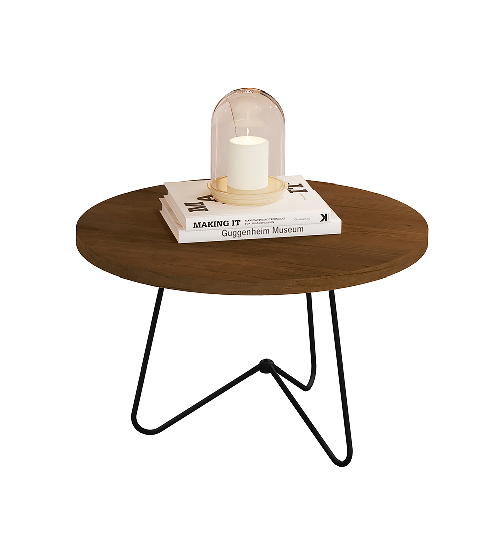 MESA LATERAL BE DESIGN MDF CANELA BAJA - 1