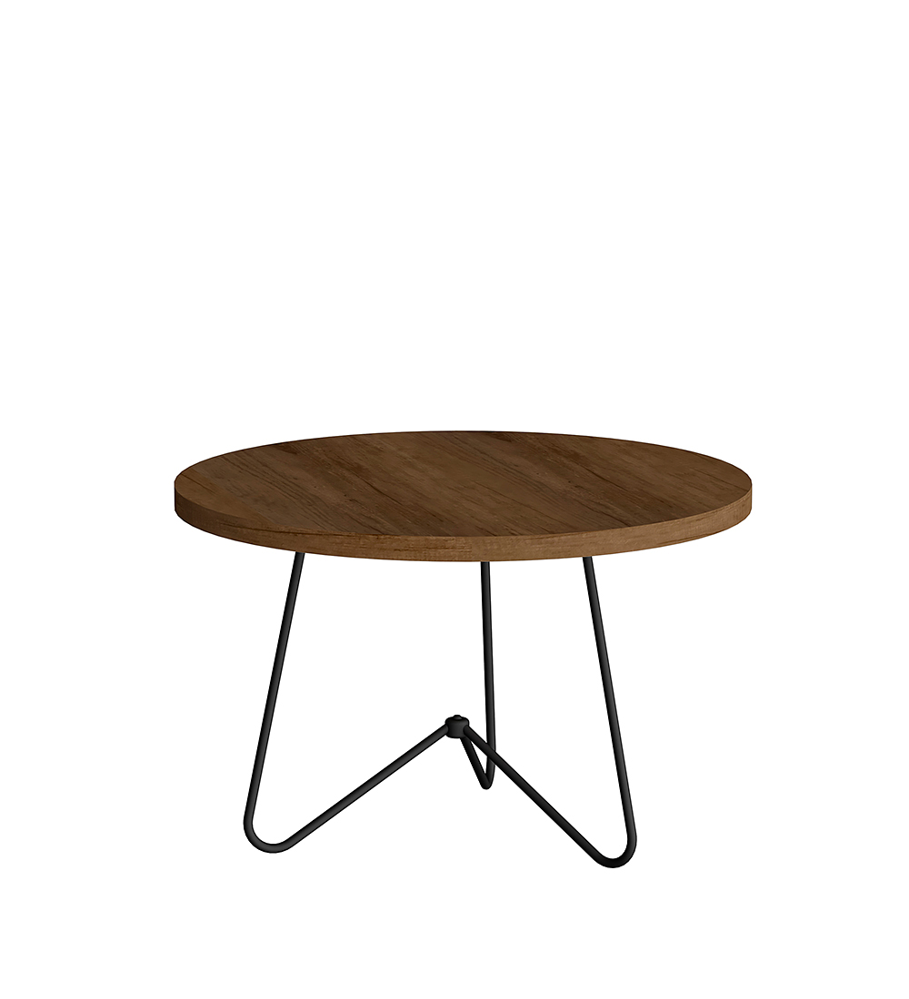 MESA LATERAL BE DESIGN MDF CANELA BAJA - 2