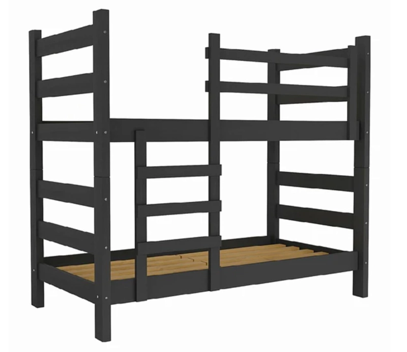 CAMAROTE KIDSCOOL ESSENCIALE CR C/ESCALERA MDF NEGRO - 3