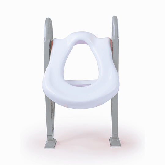 ASIENTO ENTRENADOR INODORO KIDSCOOL GRIS CON ESCALERA - 2