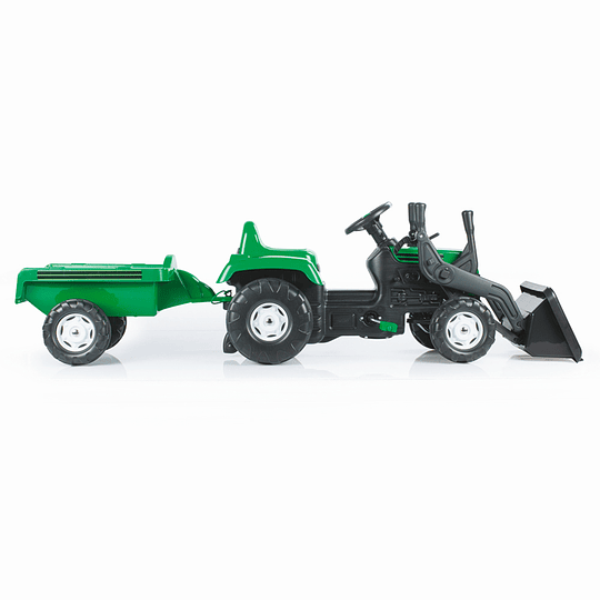 TRACTOR KIDSCOOL PEDALES MAXI RANCH C/CARRO VERDE - 4