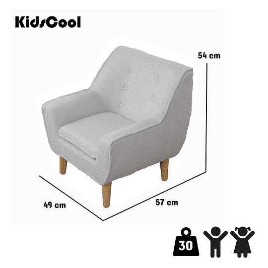 SILLON INFANTIL MIMO GRIS - 5