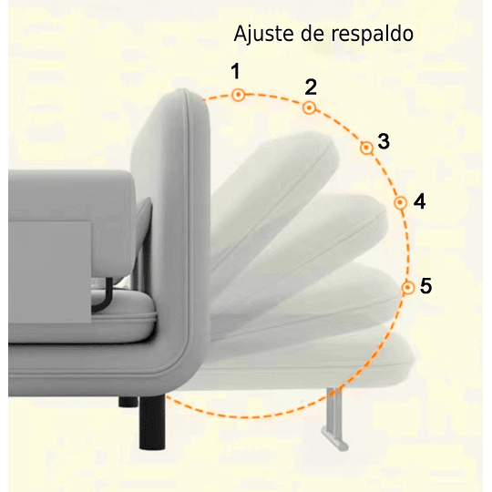 SOFÁ KIDSCOOL GRIS MINI CAMA INFANTIL 80CM - 4