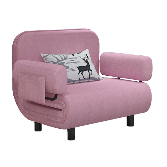 SOFA MINI CAMA INFANTIL 80CM ROSADO - 1