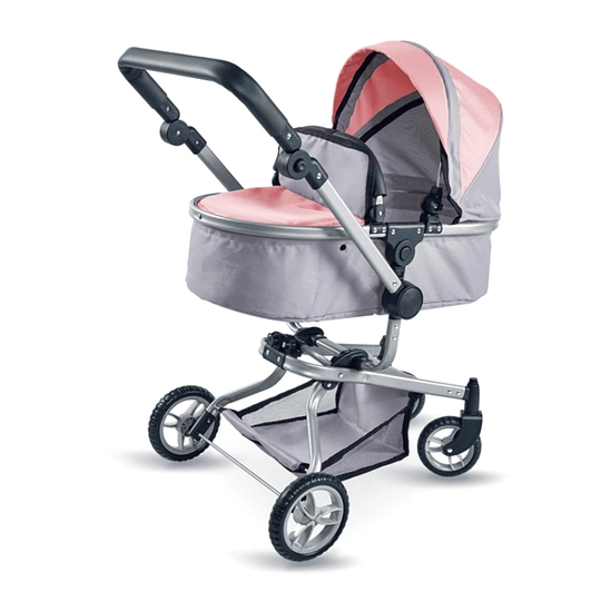 COCHE/CUNA PARA MUÑECA ROSADO - 2